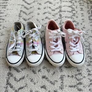 Girls Converse Low Top Sneaker Bundle 12C